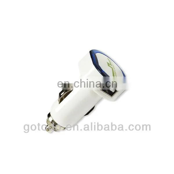 2017 led Light dual 1A 3.1A USB car charger for mobile phone