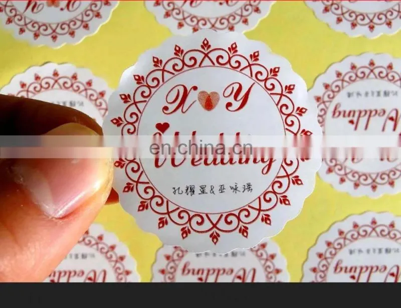 Hot selling custom more attractive sticker weddings decoration