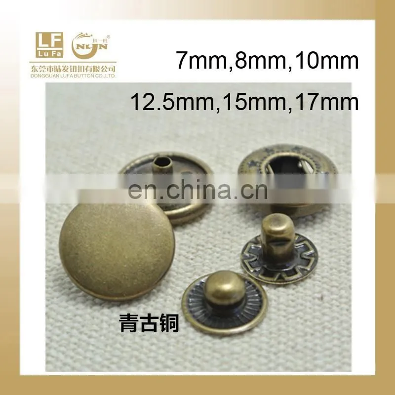 silver metal button for leather bracelet,metal fastener for leather belt,metal fastener for handbags