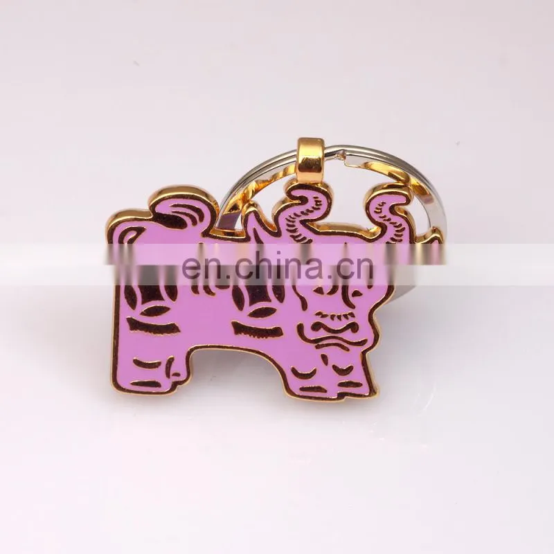 promotional metal cute rabbit animal keychain