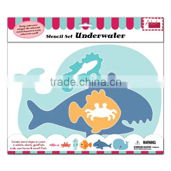 Drawing Underwater Stencil fancy stationery products