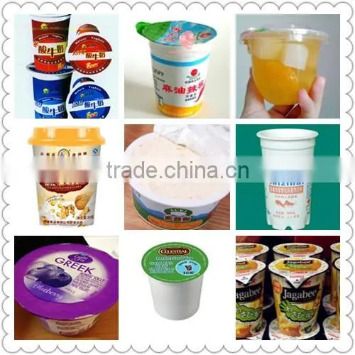 rotary mayonnaise sauce/jelly cup automatic filling and sealing machine