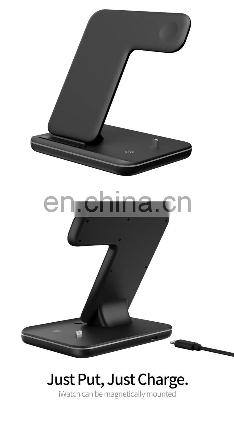 Wireless Charging New Arrivals 2020 For Apple Watch Charger Earphones Mobile Phone Holder Charger 3 In 1