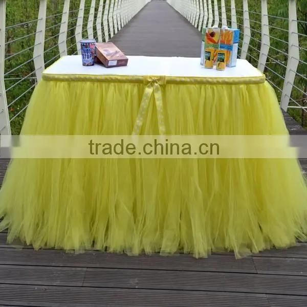 Handmade Table Tutu Skirt Party Tulle Tableware for Wedding Birthday Party Decoration SD103
