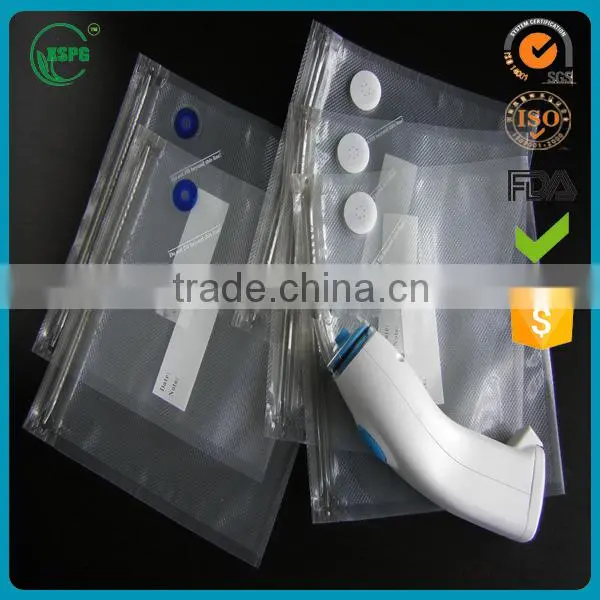 vacuum bag/vacuum food packaging bag/plastic transparent vacuum bag