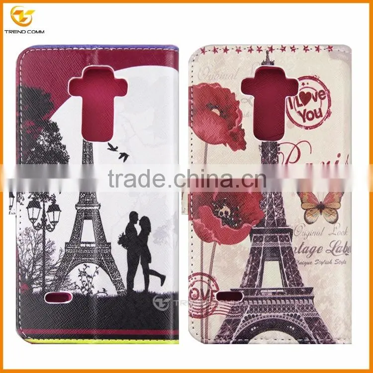 wallet leather flip cover case for lg g4 stylus