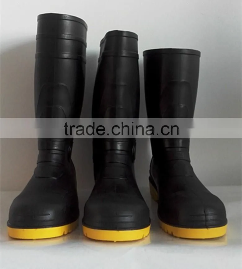 100%waterproof safety rain boots /rubber boots for mining