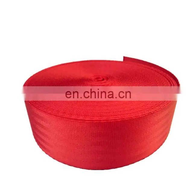 High Quality High Tenacity Fiber FDY Red Aircraft Car Seat Belt Webbing Strap 47mm / 2 inch Nylon Polyester Safety Belt Webbing