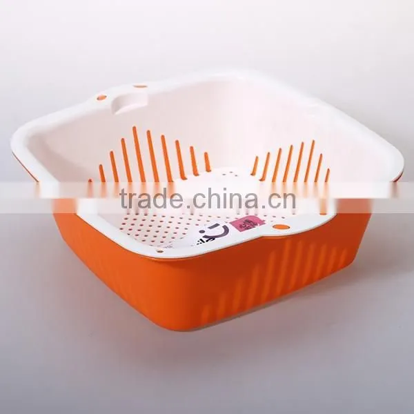 12 Inch Plastic Square Sink Colander