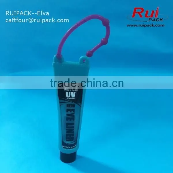 15ml plastic soft cream tube with silicone holder, plastic hand cream tube, cosmetic plastic tube