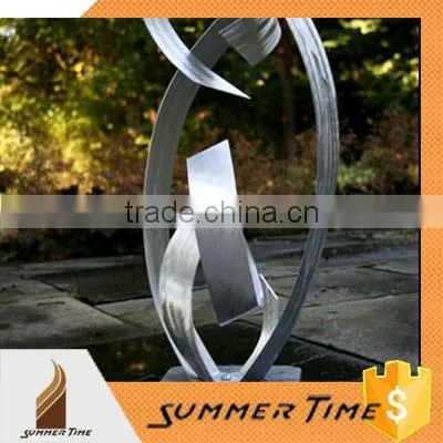 stainless steel garden abstract sculpture