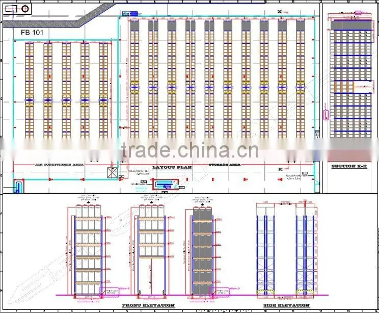 Mobile Shelving/Moving shelf/Movable rack/pallet rack