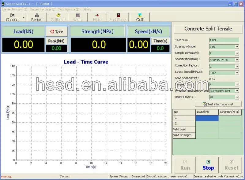 200 Ton Compression Testing Machine Concrete Strength Tester