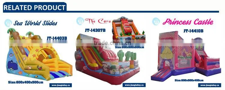 Commercial grade JT-14101B 2014 Hot sale used inflatable bouncer jump castle