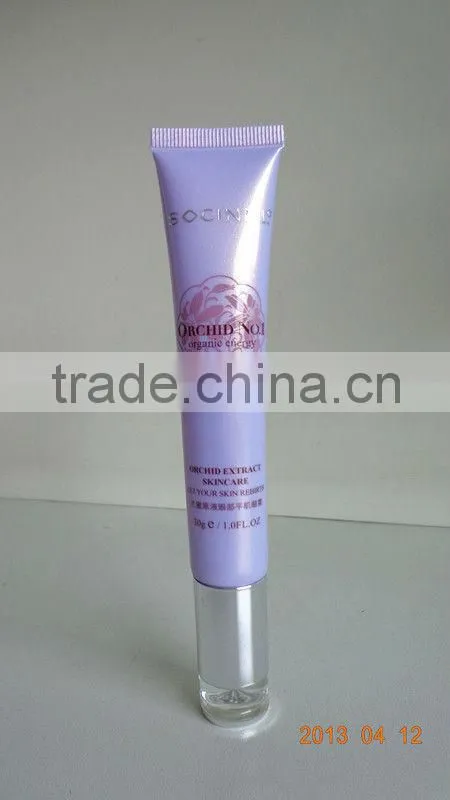 Plastic tube for cosmetic packaging,D40 labeling tube with special cap