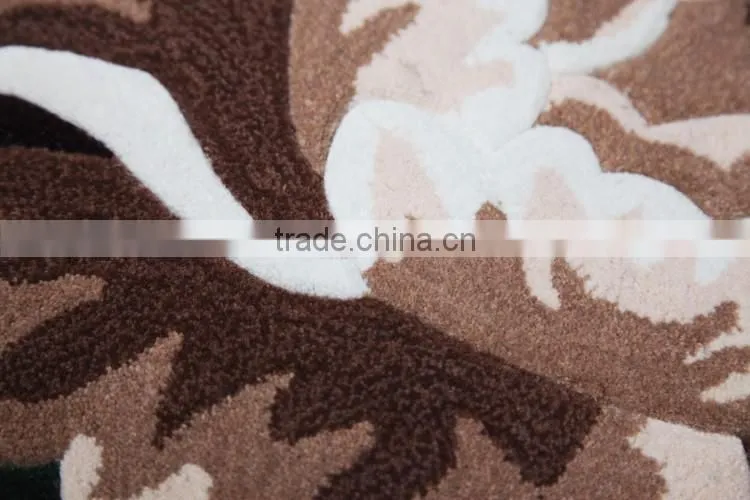 Floral Commercial Carpet Axminster Jute Carpet YB-A082