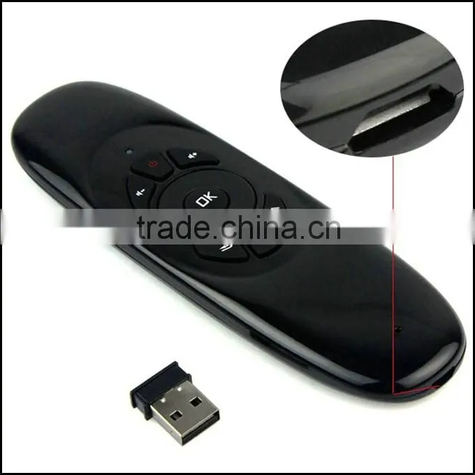 2.4G Gyroscope Factory C120 2.4G Remote Control Wireless Air Mouse For TV Box and Computer