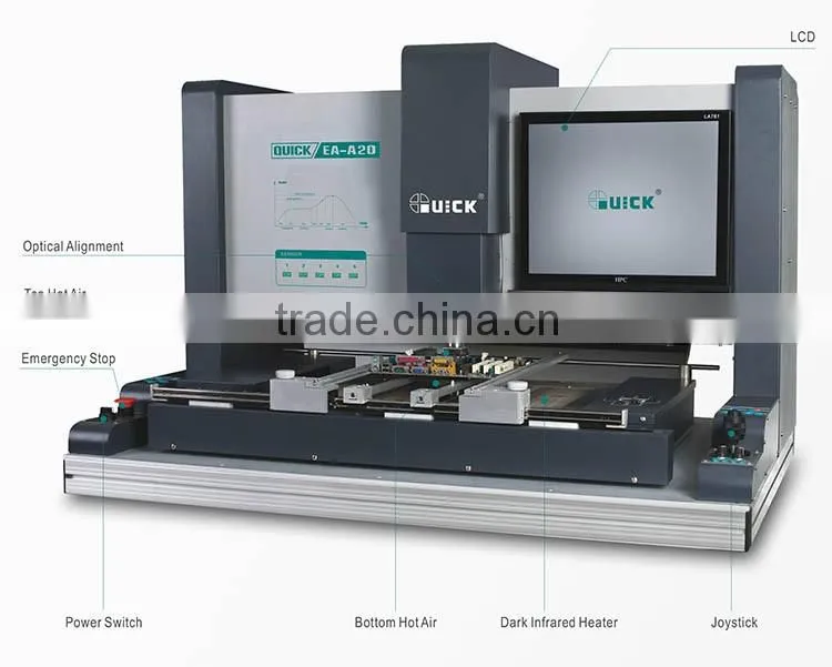 QUICK EA-A20 hot air bga rework station machine for desoldering
