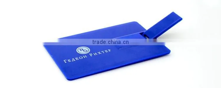 Cheapest 2gb 4gb 8gb 16gb Blue Cerdit Card USB Flash Stick For Electronic Gifts