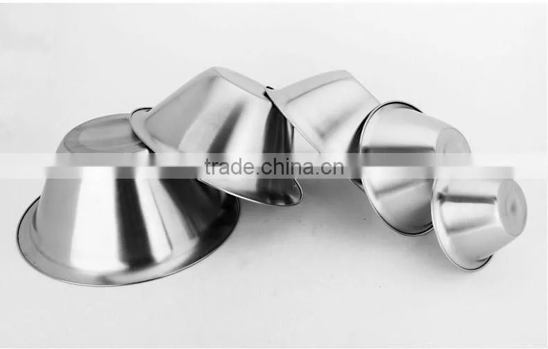 stainless steel durable snack bowl/ metal fruit salad dish bowl/ food small container