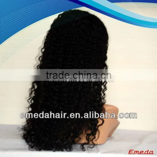 Bleached curly Natural Looking Virgin Brazilian cheap human hair full lace wig 30 inch lace wig