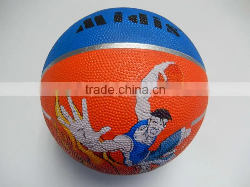 Wholesale size7 top quality rubber basketball
