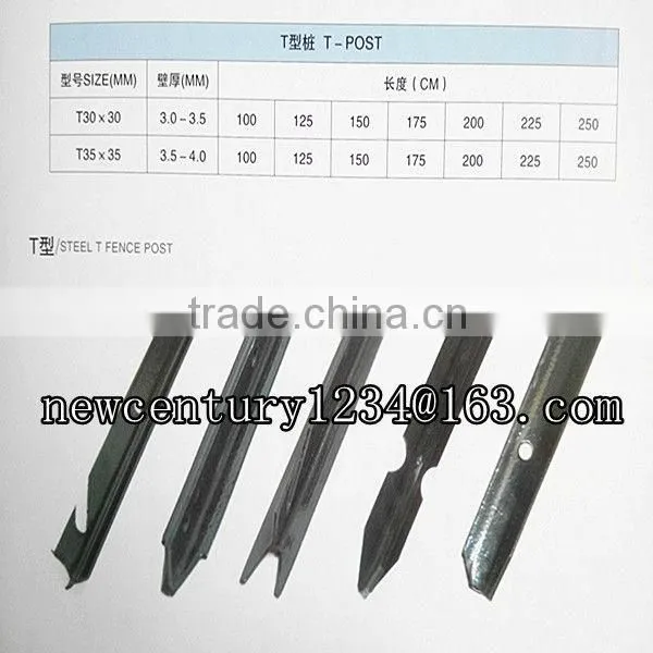 Y Type Black Fence Post 1.65m AU Standard