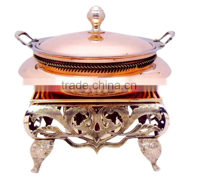 Copper Cheffing Dish, Wedding & Party utensils, food serving dish, hot keeping dish, Catering item, Hotel & Restaurant utensils