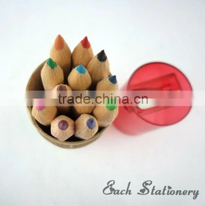 3.5" HB Tin Color Pencil Case With Sharpener Case