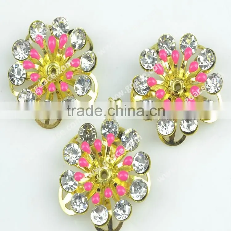 Small decorative craft metal flower, antique imitation craft metal flowers wholesale