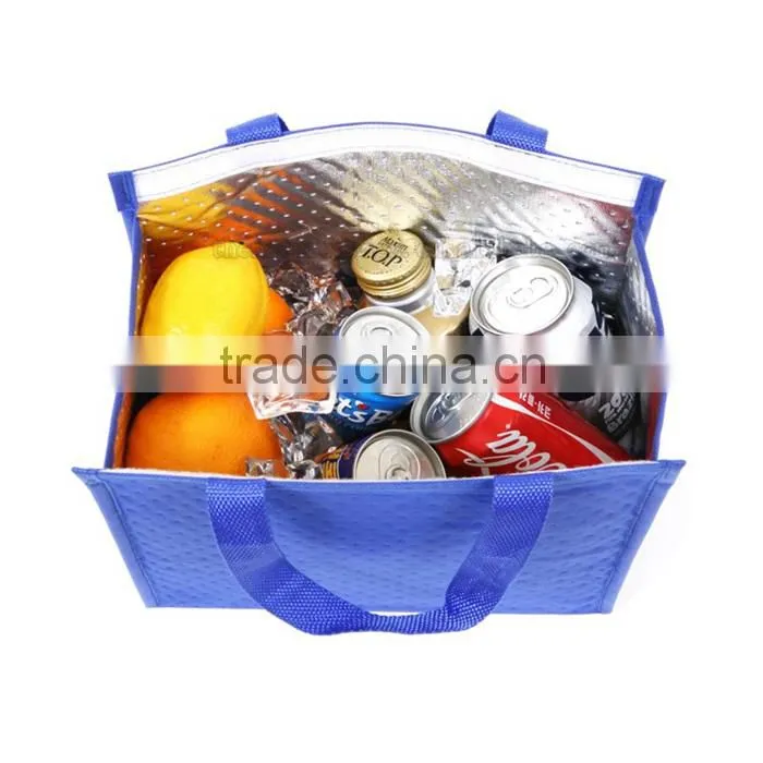 Custom Made Exceptional Lunch Silver Cooler Bag