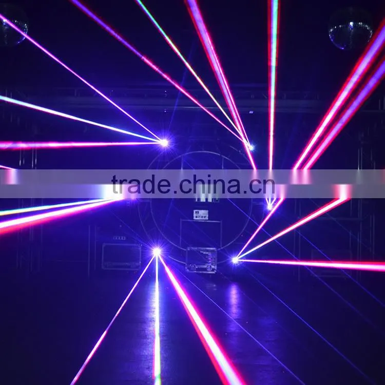 2W 25K ILDA Animation Laser Light DMX Control Stage Laser Projector DJ Disco RGB Laser Lighting