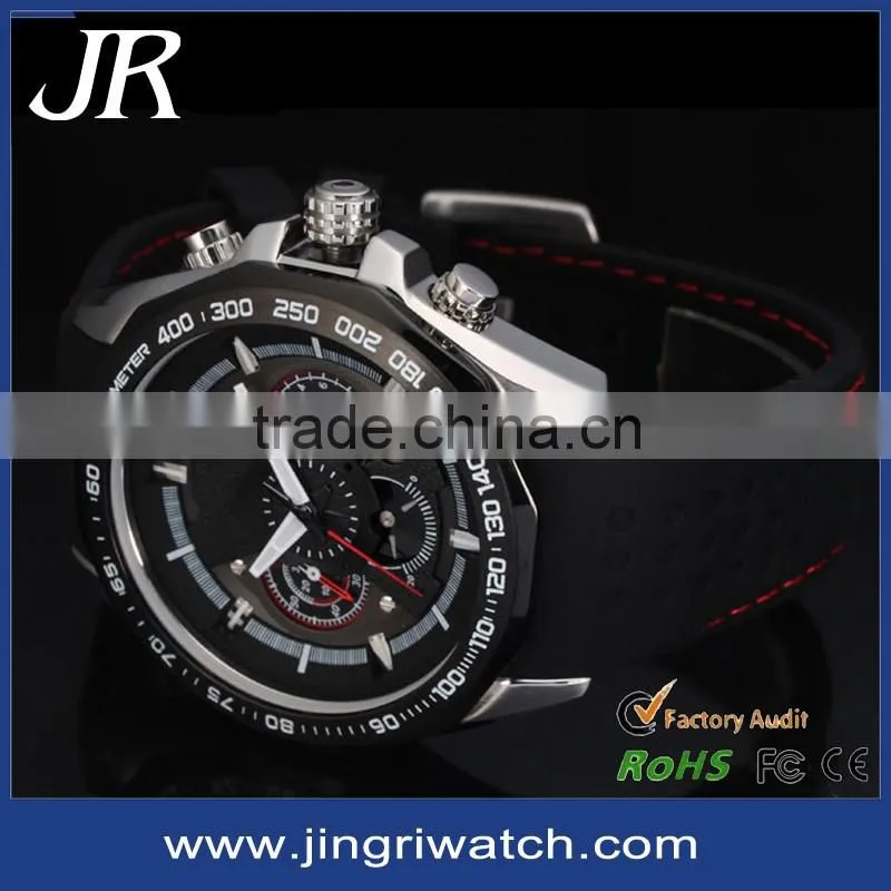 Top 10 fashion men japan movt quartz watch stainless steel bezel watch 10atm silicone strap minimalist watch