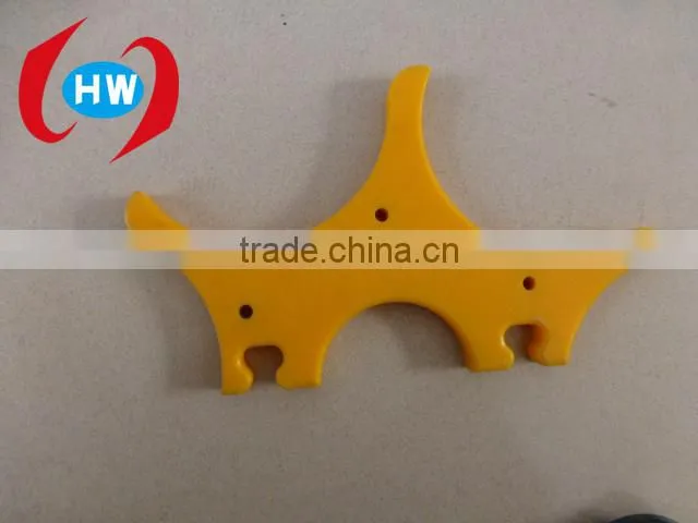 High energy absorption and low friction ultra-high molecular weight polyethylene mining buffer strip