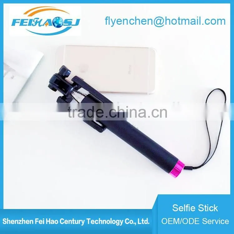 Smartphone selfie stick Wireless Bluetooth selfie stick 2016 monopod selfie stick colorful for phone