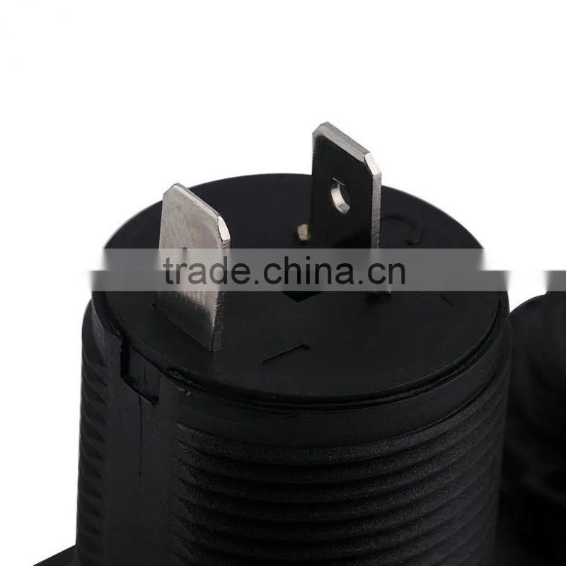 12V Dual Car Cigarette Lighter Socket 2 USB Adapter Charger Digital Voltmeter Power Splitter Rechargeable Electronic Lighter