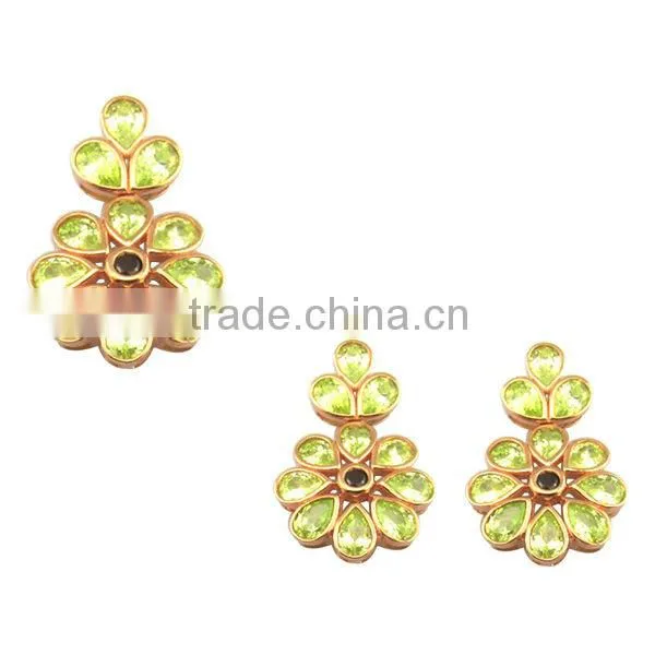 Colorful CZ Fashion Jewelry Set