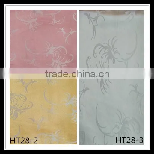 wholesale beauty feather design wedding party table cloth for hotel use