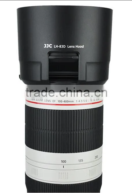 JJC LH-83D Black Telephoto Lens Hood For Canon For Tamron Lens Hood 77mm