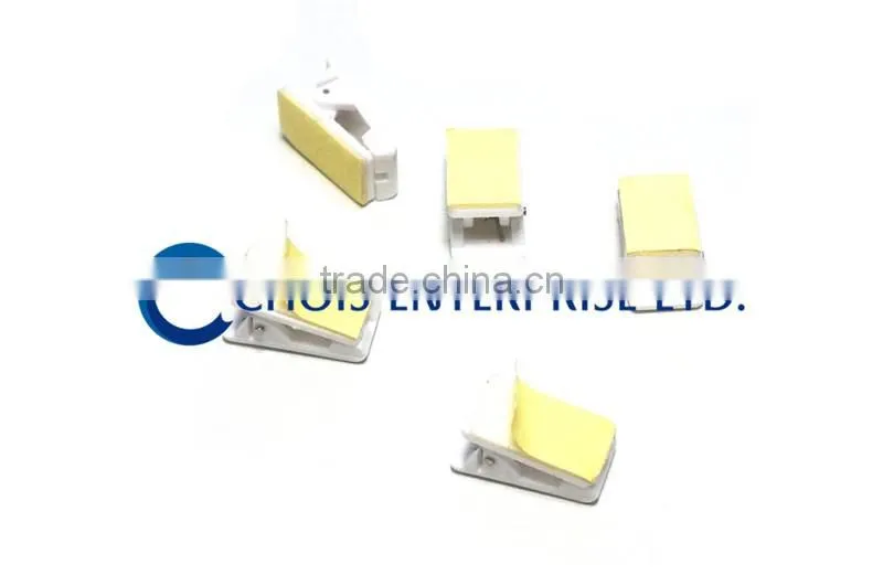 High Quality Self Adhesive Plastic Clips White Color 5735-3008