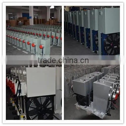 plate fin aluminum oil cooler with fan