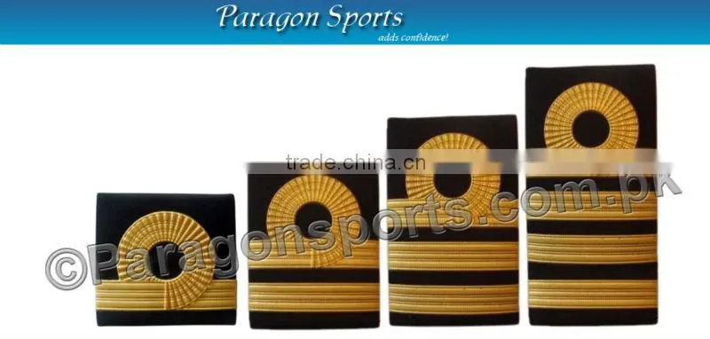 Pilot Epaulettes Aircraft Engineers Epaulettes Gold Maroon Bars