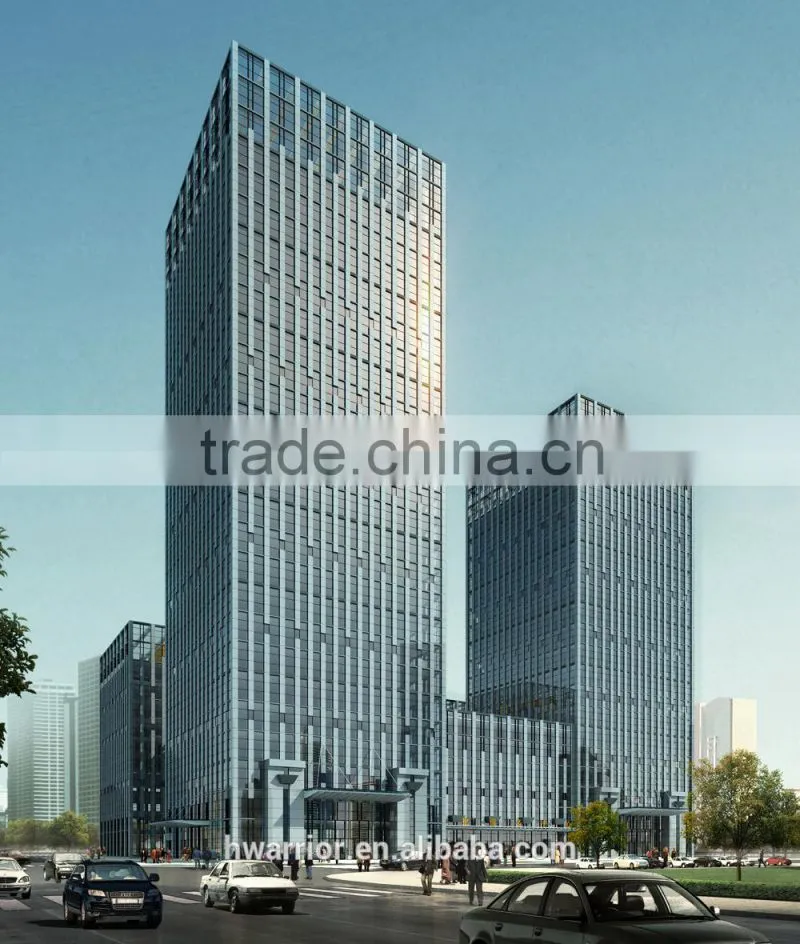 unitized glass curtain wall price from Guangzhou Hwarrior