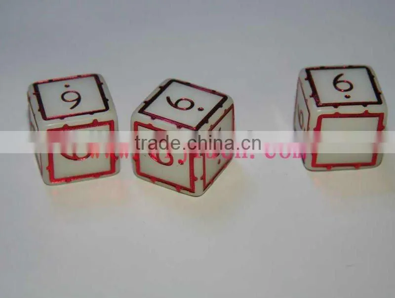 Colored Acrylic Dice