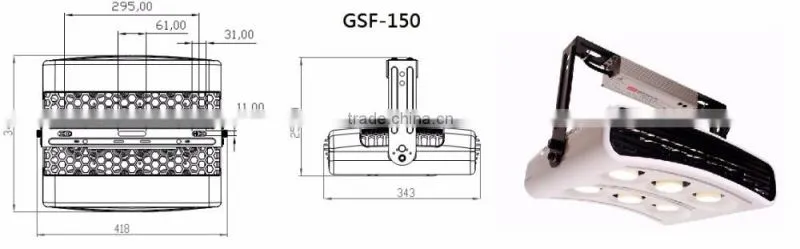 2016 New Design IP67 150W Nichia gastation water-proof light