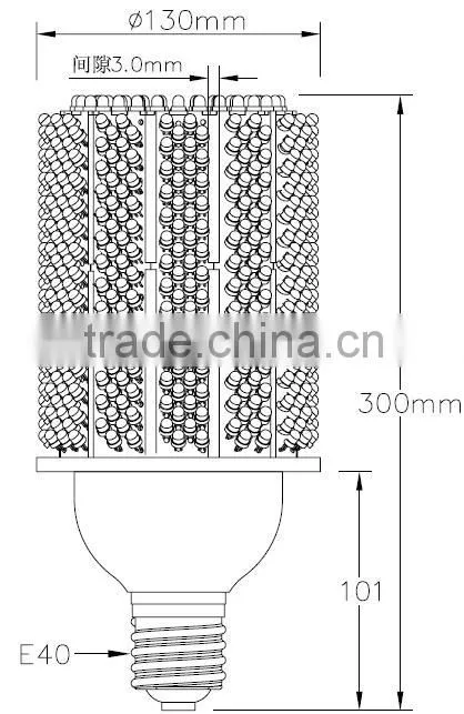 60w garden led light