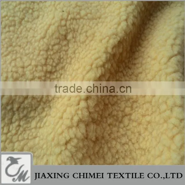 yellow berber Fleece sherpa faux fur sheep Astrakhan lamb fur