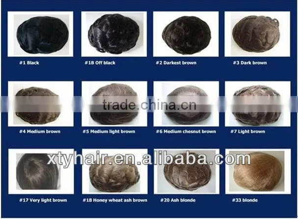 Human hair wigs for men high quality men's toupee