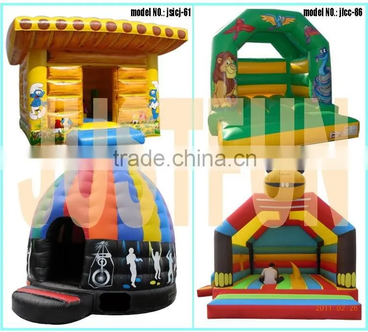 Commercial balloon combo inflatable bouncer with slide for sale
