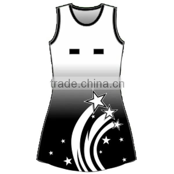 Green color beautiful netball dress for school team